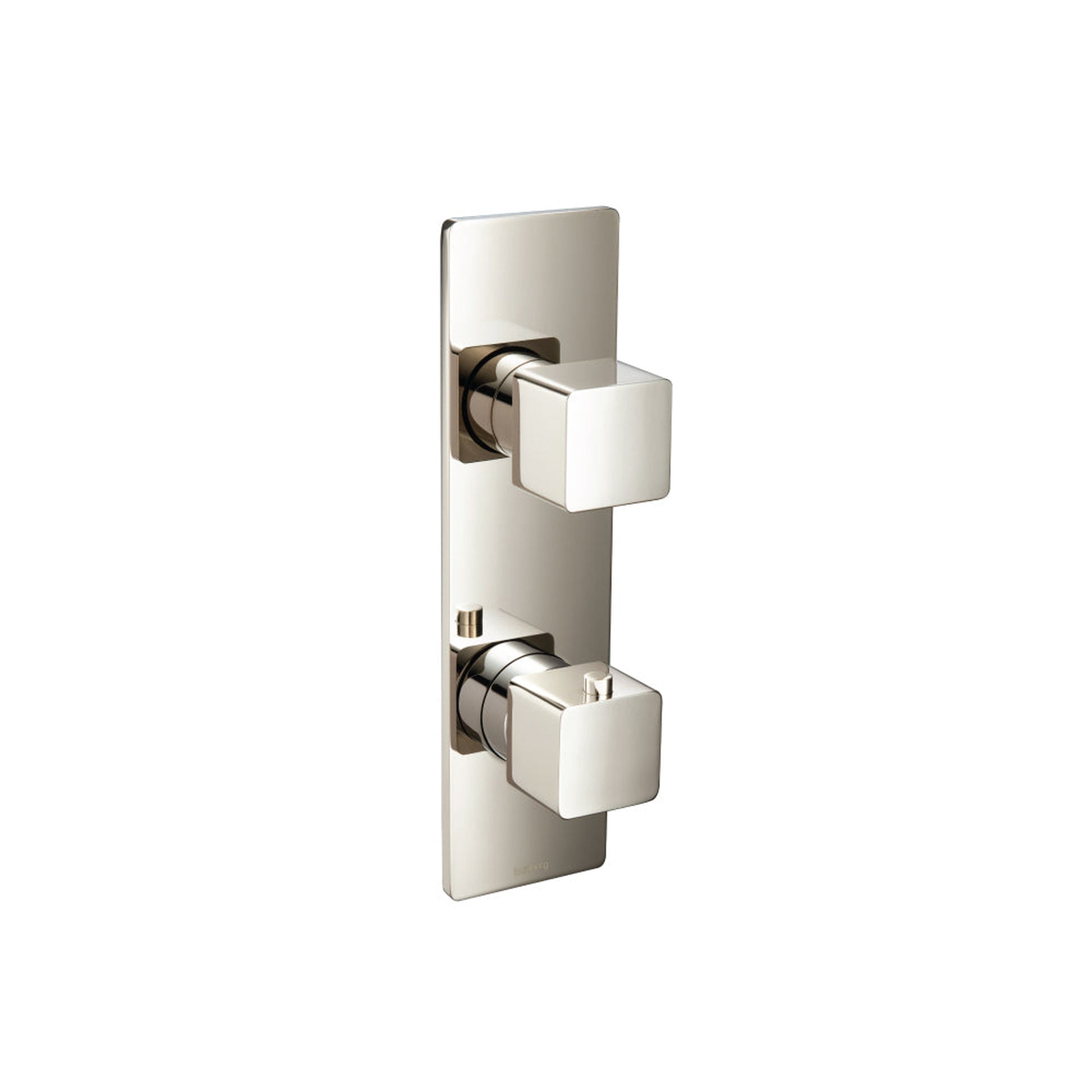 Flusso Faucets Serie 196 3/4" Two Output Thermostatic Shower Valve and Trim in Polished Nickel