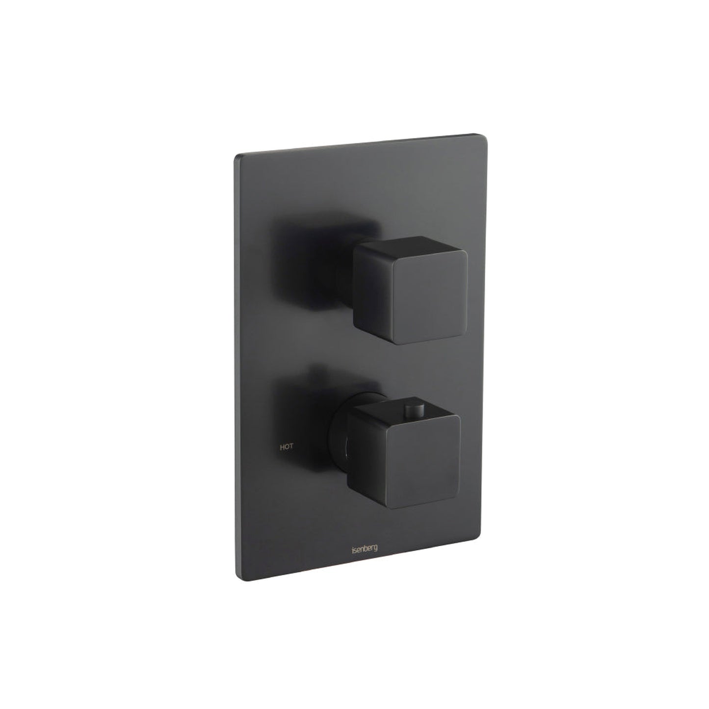 Flusso Faucets Serie 196 3/4" Two Output Thermostatic Valve and Trim With 2-Way Diverter in Matte Black (196.4421MB)