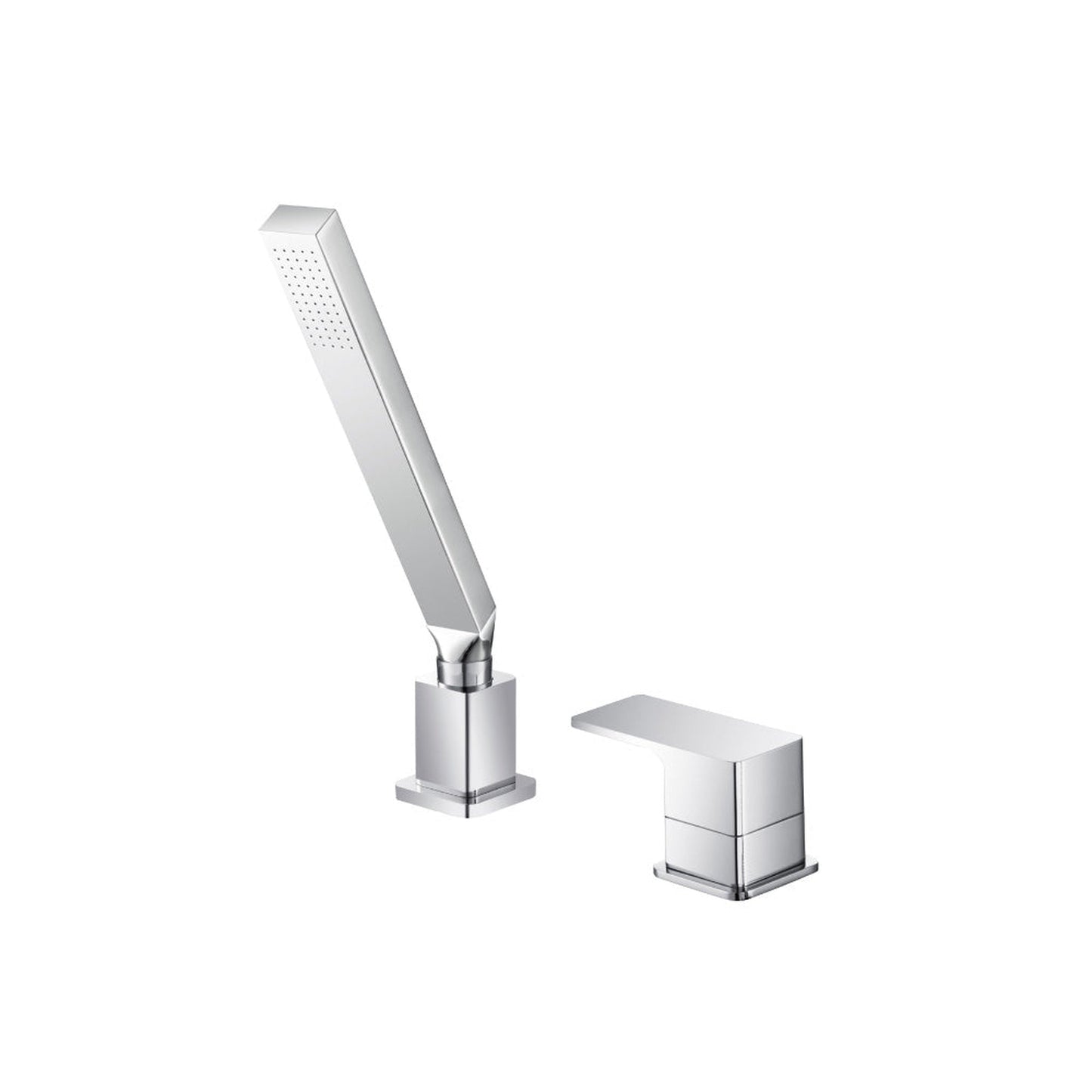 Flusso Faucets Serie 196 Deck Diverter With Holder and Hose in Chrome