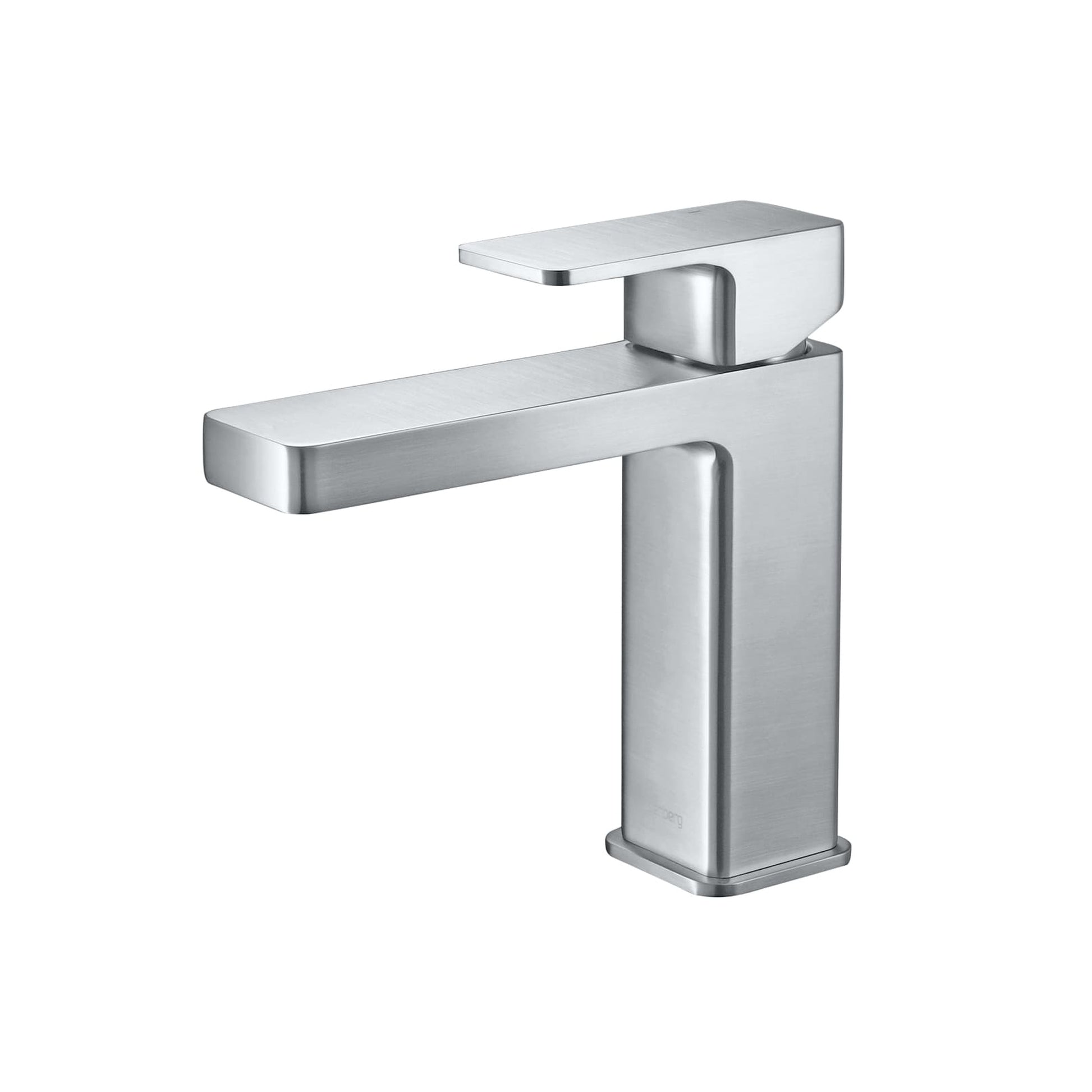 Flusso Faucets Serie 196 Single Hole Top Handle Bathroom Faucet in Gloss White