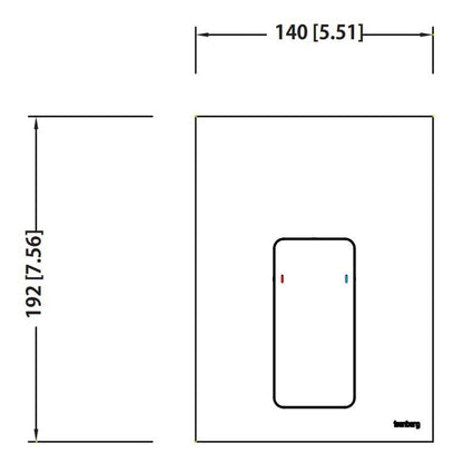 Flusso Faucets Serie 196 Single Output Brushed Nickel PVD Wall-Mounted Shower Set With 6" Solid Brass Rainhead Shower Head, Single Handle Shower Trim and 1-Output Single Control Pressure Balance Valve