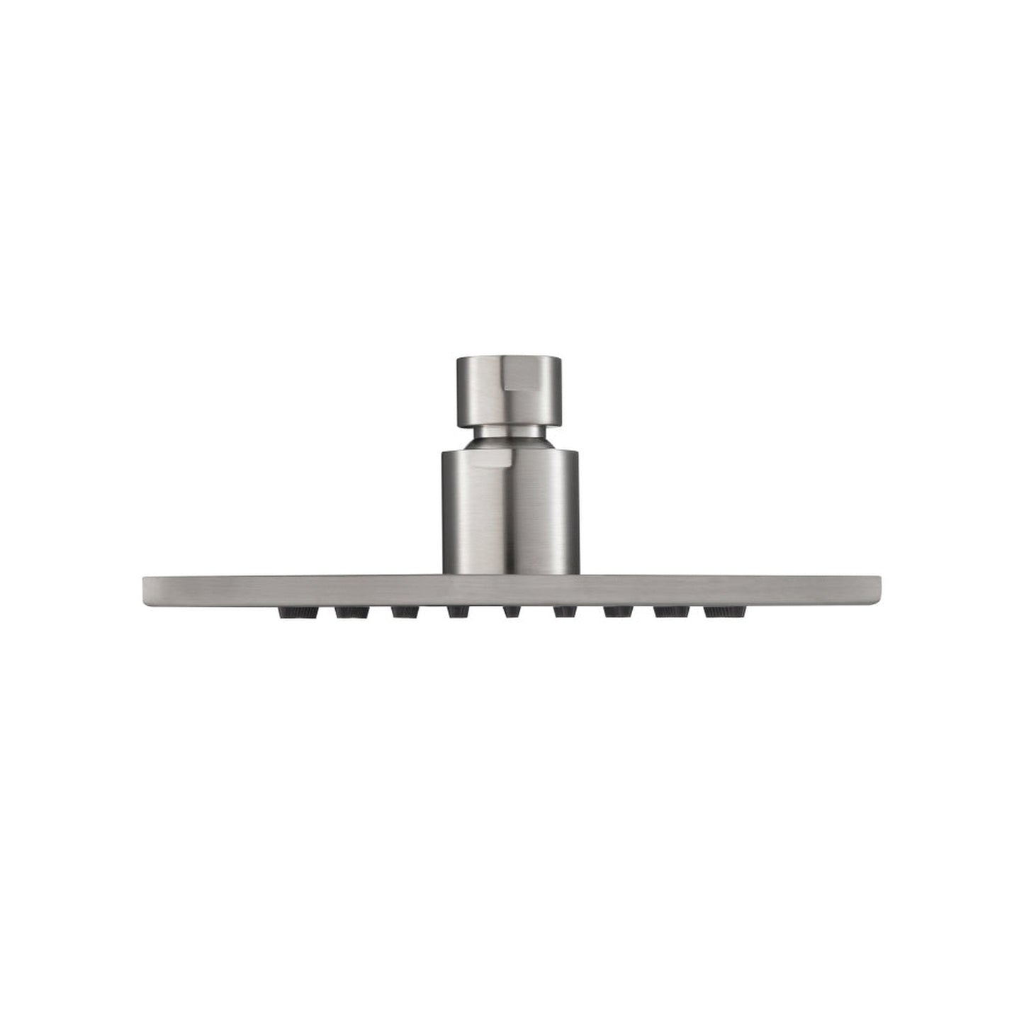 Flusso Faucets Serie 196 Single Output Brushed Nickel PVD Wall-Mounted Shower Set With 6" Solid Brass Rainhead Shower Head, Single Handle Shower Trim and 1-Output Single Control Pressure Balance Valve