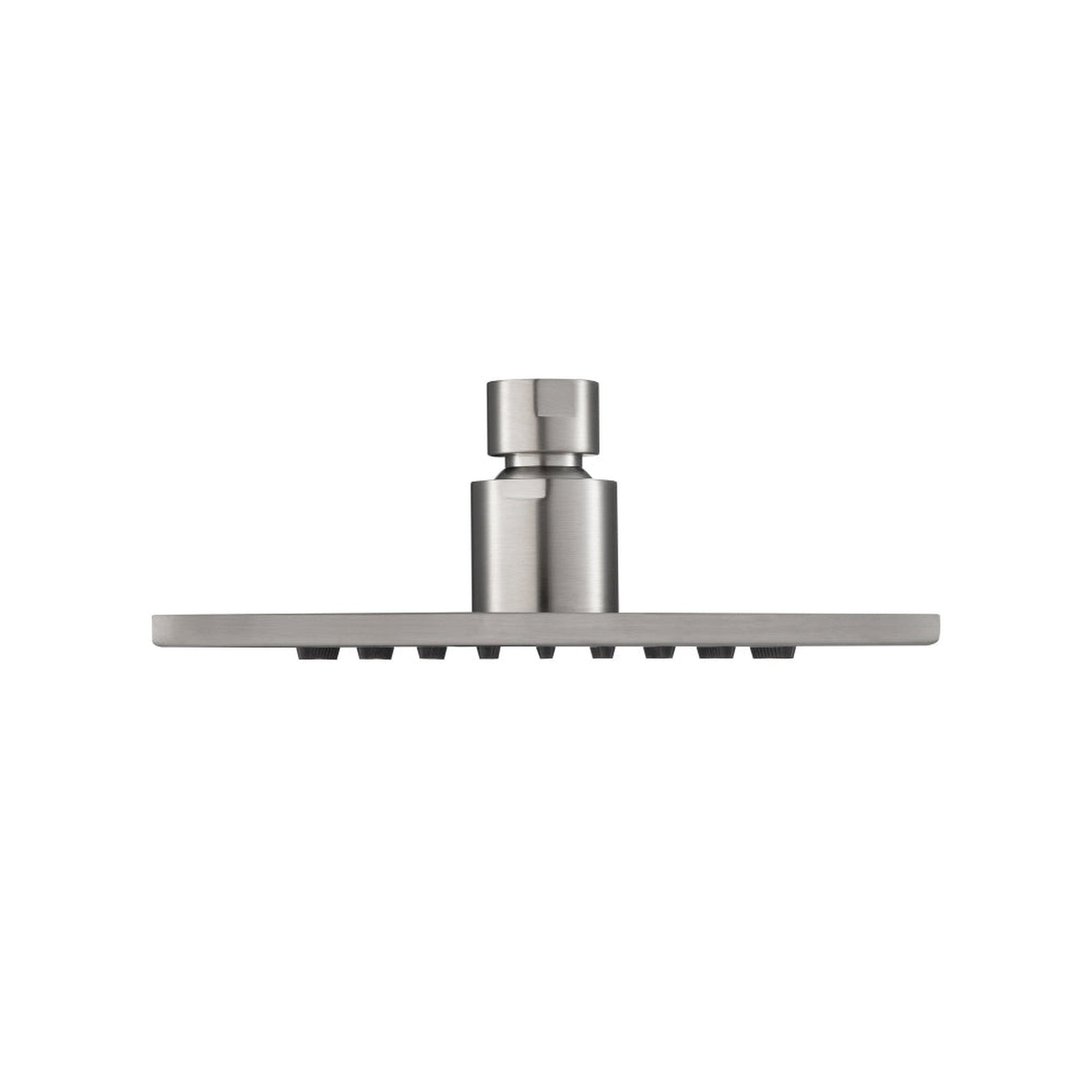 Flusso Faucets Serie 196 Single Output Brushed Nickel PVD Wall-Mounted Shower Set With 6" Solid Brass Rainhead Shower Head, Single Handle Shower Trim and 1-Output Single Control Pressure Balance Valve