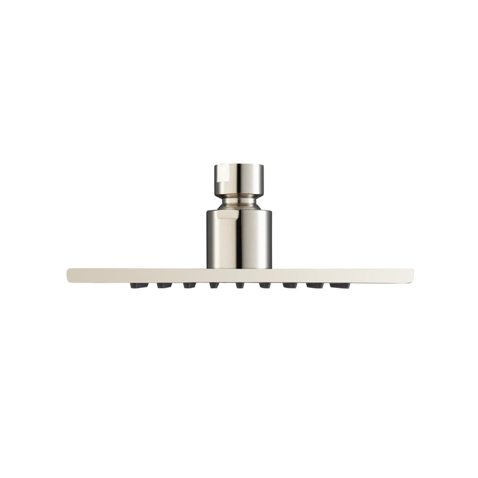 Flusso Faucets Serie 196 Single Output Polished Nickel PVD Wall-Mounted Shower Set With 6" Solid Brass Rainhead Shower Head, Single Handle Shower Trim and 1-Output Single Control Pressure Balance Valve
