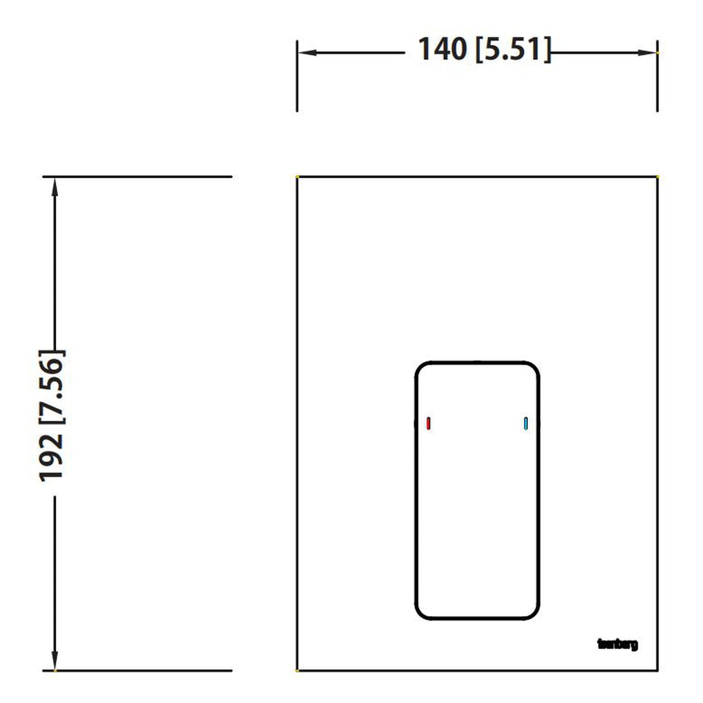 Flusso Faucets Serie 196 Single Output Satin Brass PVD Wall-Mounted Shower Set With 6" Solid Brass Rainhead Shower Head, Single Handle Shower Trim and 1-Output Single Control Pressure Balance Valve