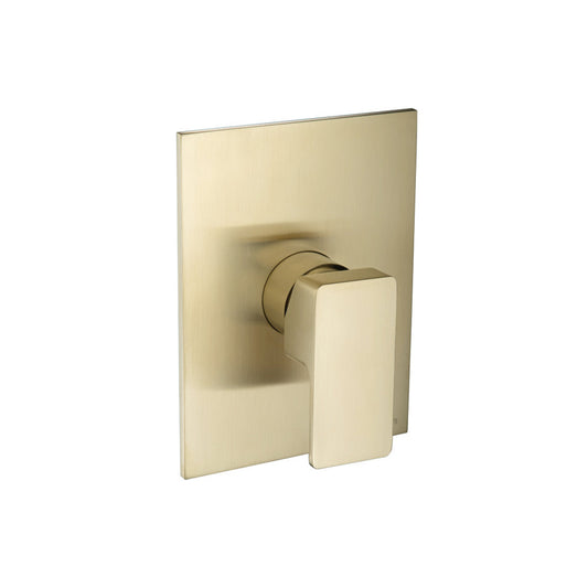 Flusso Faucets Serie 196 Single Output Shower Trim With Pressure Balance Valve in Satin Brass