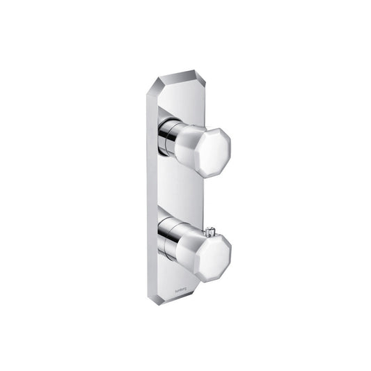 Flusso Faucets Serie 230 3/4" Single Output Horizontal Thermostatic Shower Valve and Trim in Chrome (230.2720CP)