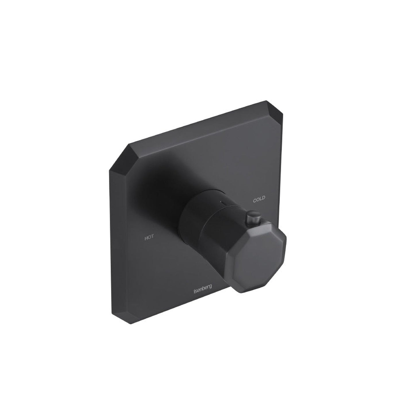 Flusso Faucets Serie 230 3/4" Single Output Thermostatic Valve With Trim in Matte Black