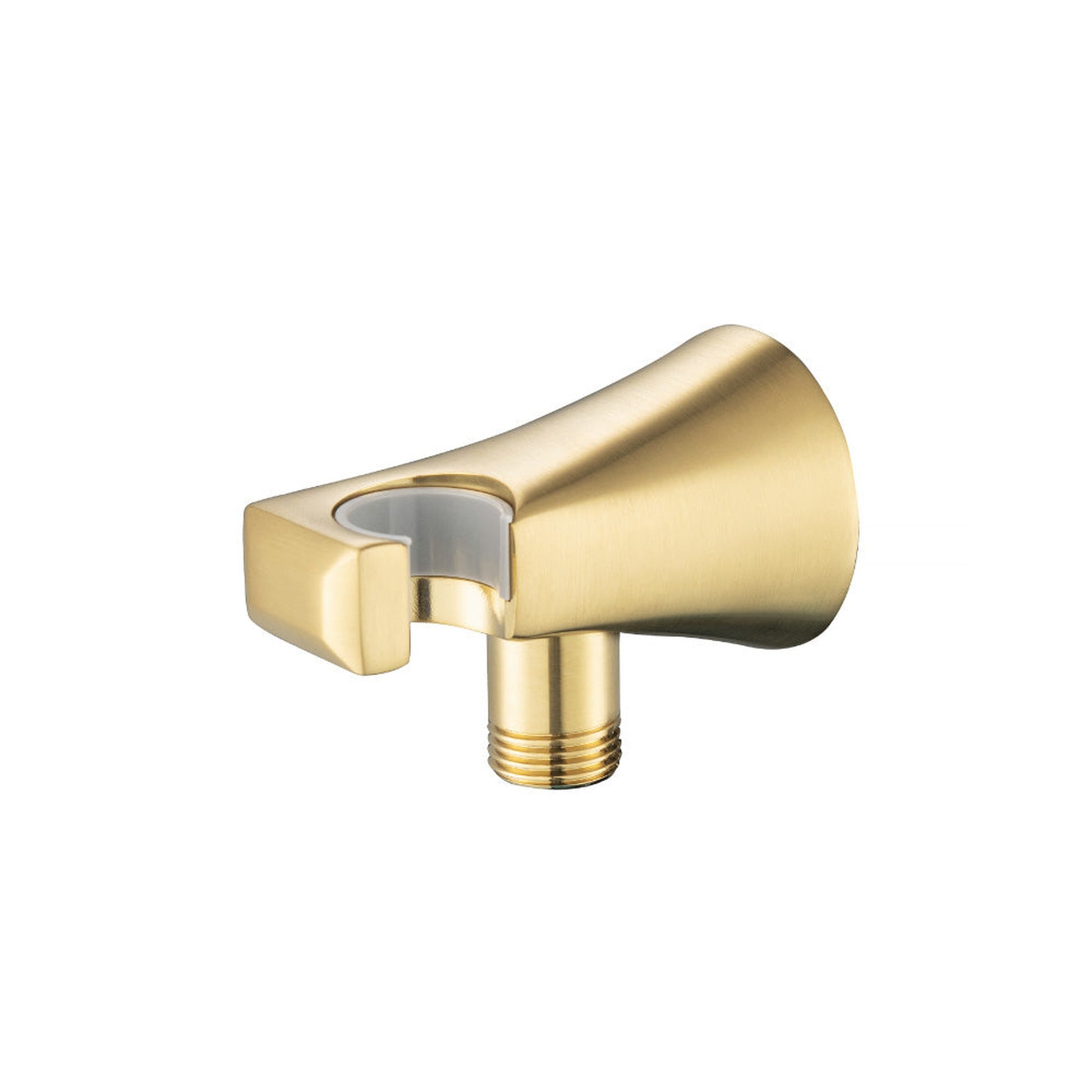 Flusso Faucets Serie 230 Satin Brass PVD Wall Elbow With Holder Combo