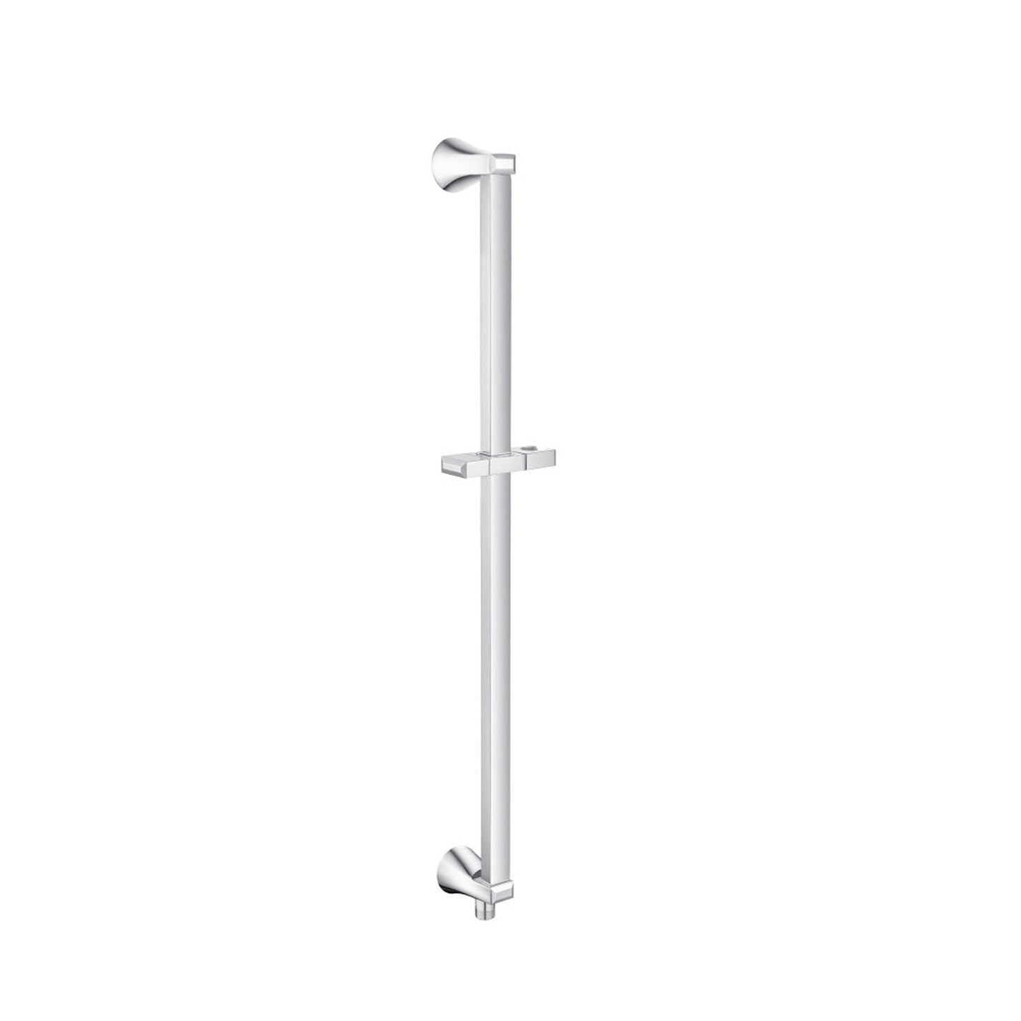 Flusso Faucets Serie 230 Shower Slide Bar With Integrated Wall Elbow in Chrome