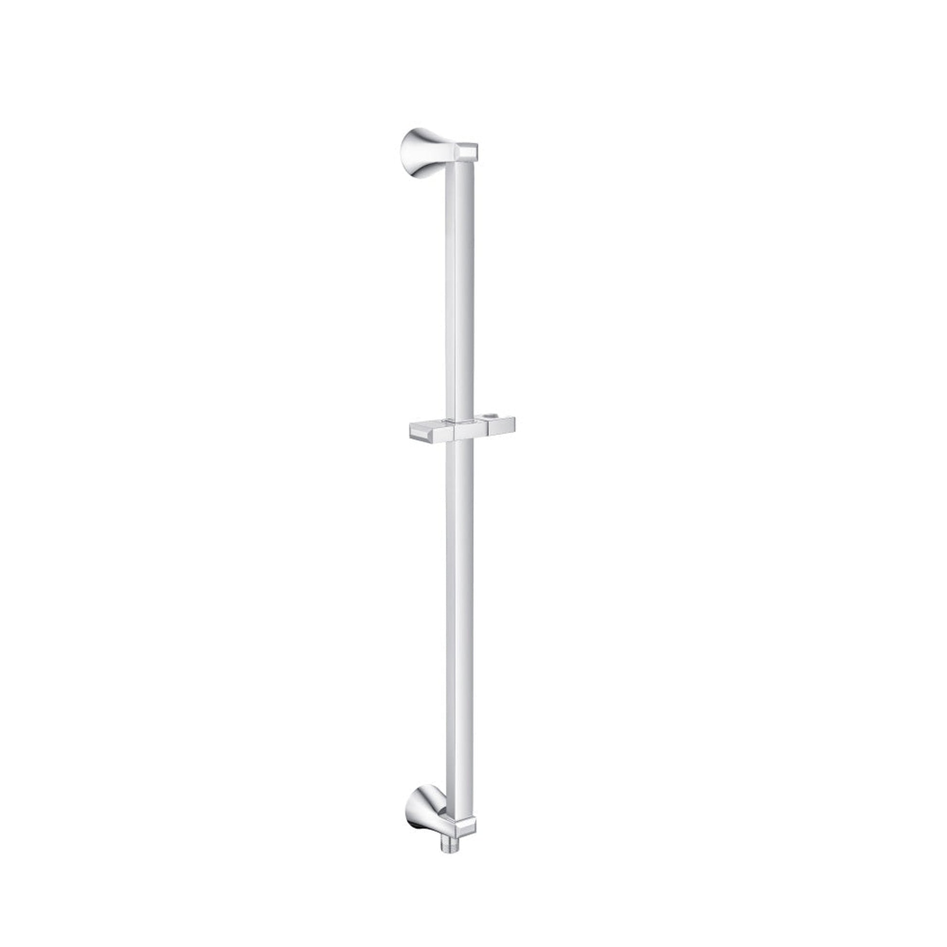 Flusso Faucets Serie 230 Shower Slide Bar With Integrated Wall Elbow in Chrome