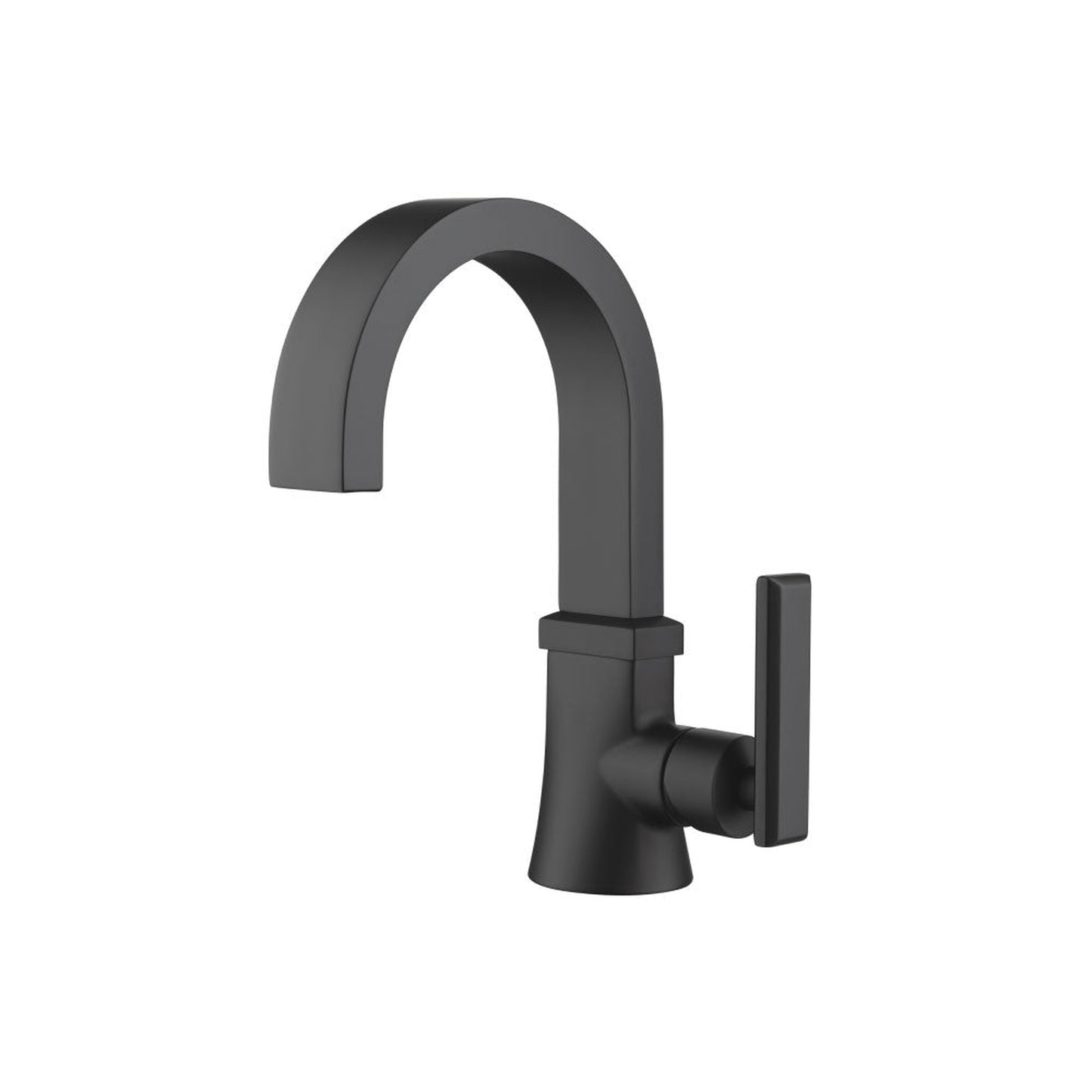 Flusso Faucets Serie 230 Single Hole Bathroom Faucet in Matte Black