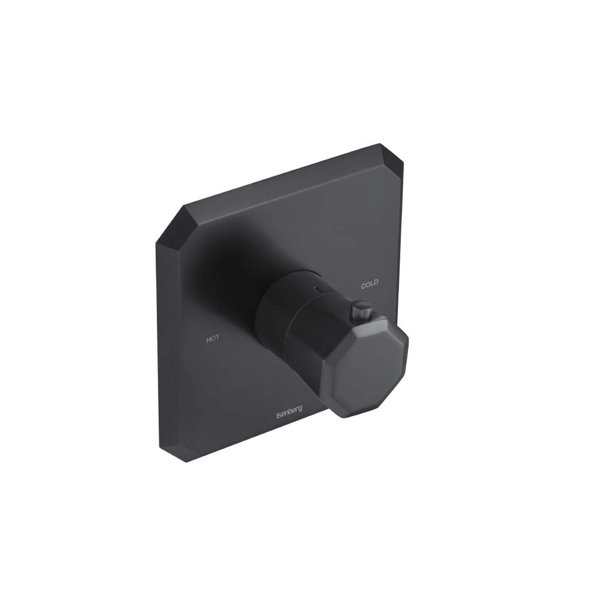 Flusso Faucets Serie 230 Single Output Trim for 3/4" Thermostatic Valve in Matte Black