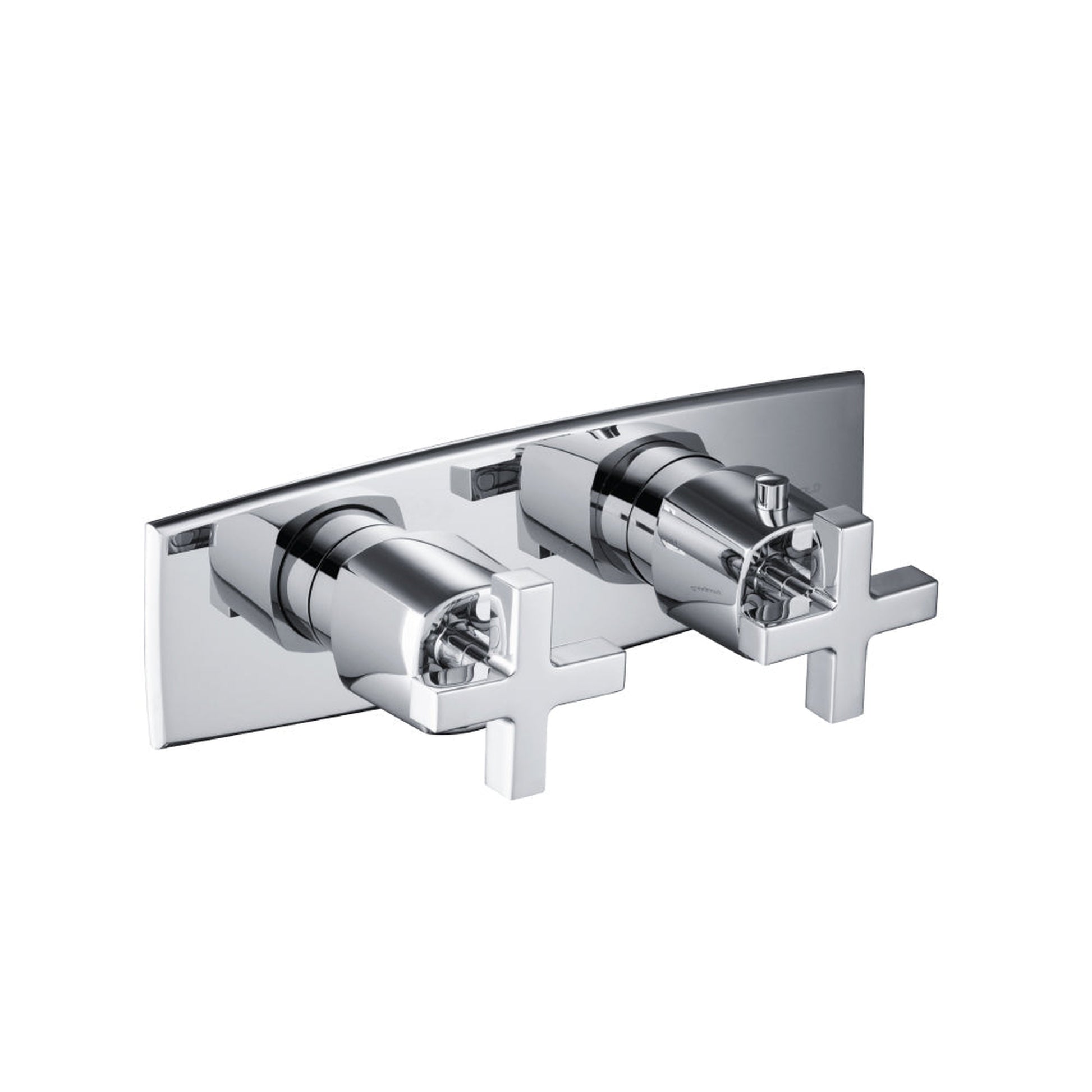 Flusso Faucets Serie 240 3/4" Three Output Horizontal Thermostatic Shower Valve and Trim in Chrome