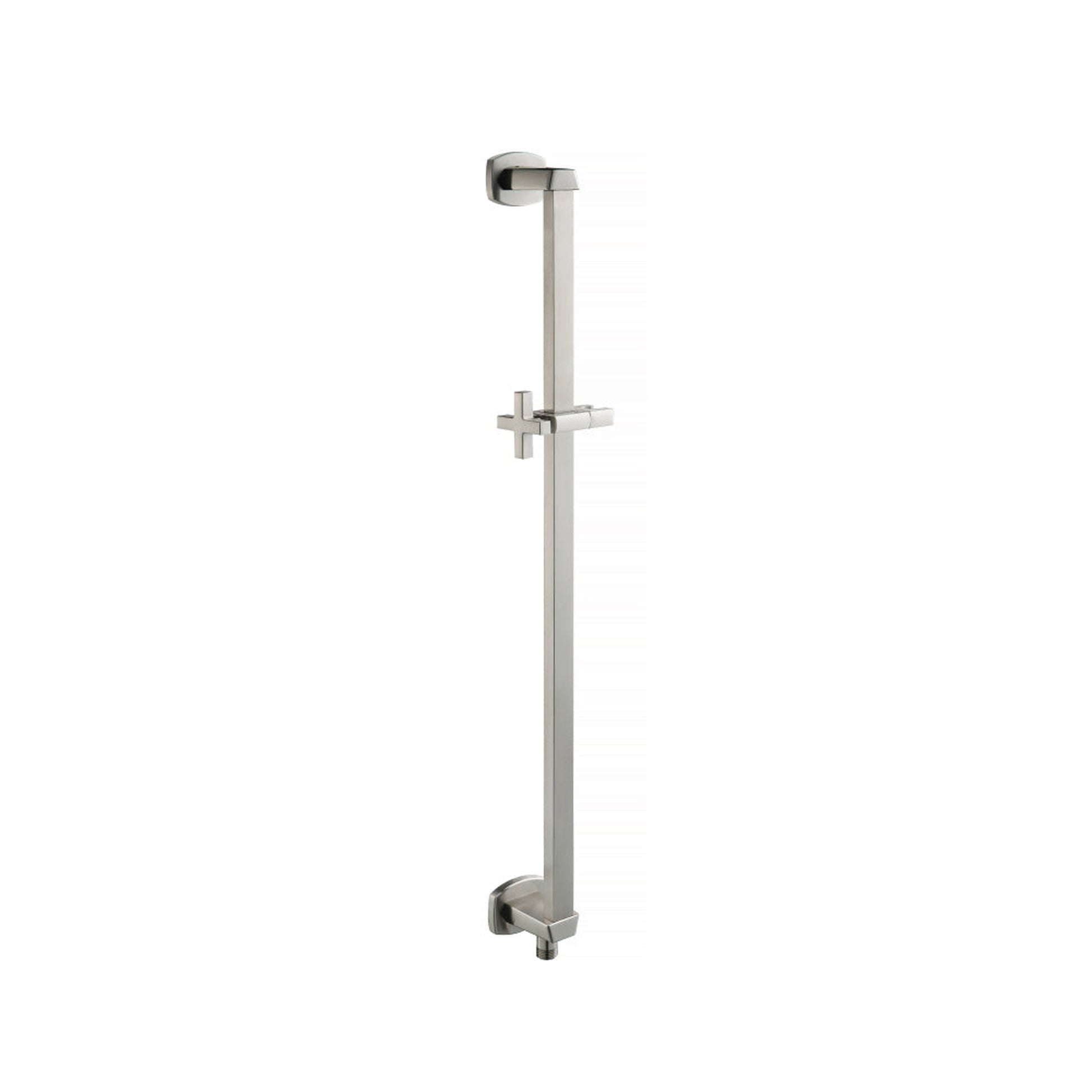 Flusso Faucets Serie 240 Shower Slide Bar With Integrated Wall Elbow in Brushed Nickel