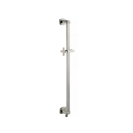 Flusso Faucets Serie 240 Shower Slide Bar With Integrated Wall Elbow in Brushed Nickel
