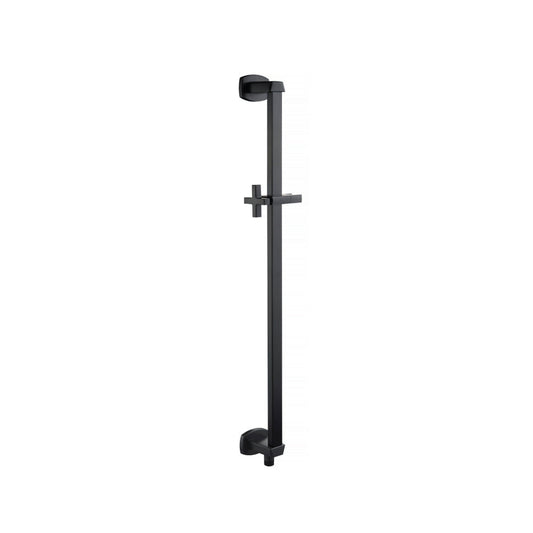 Flusso Faucets Serie 240 Shower Slide Bar With Integrated Wall Elbow in Matte Black