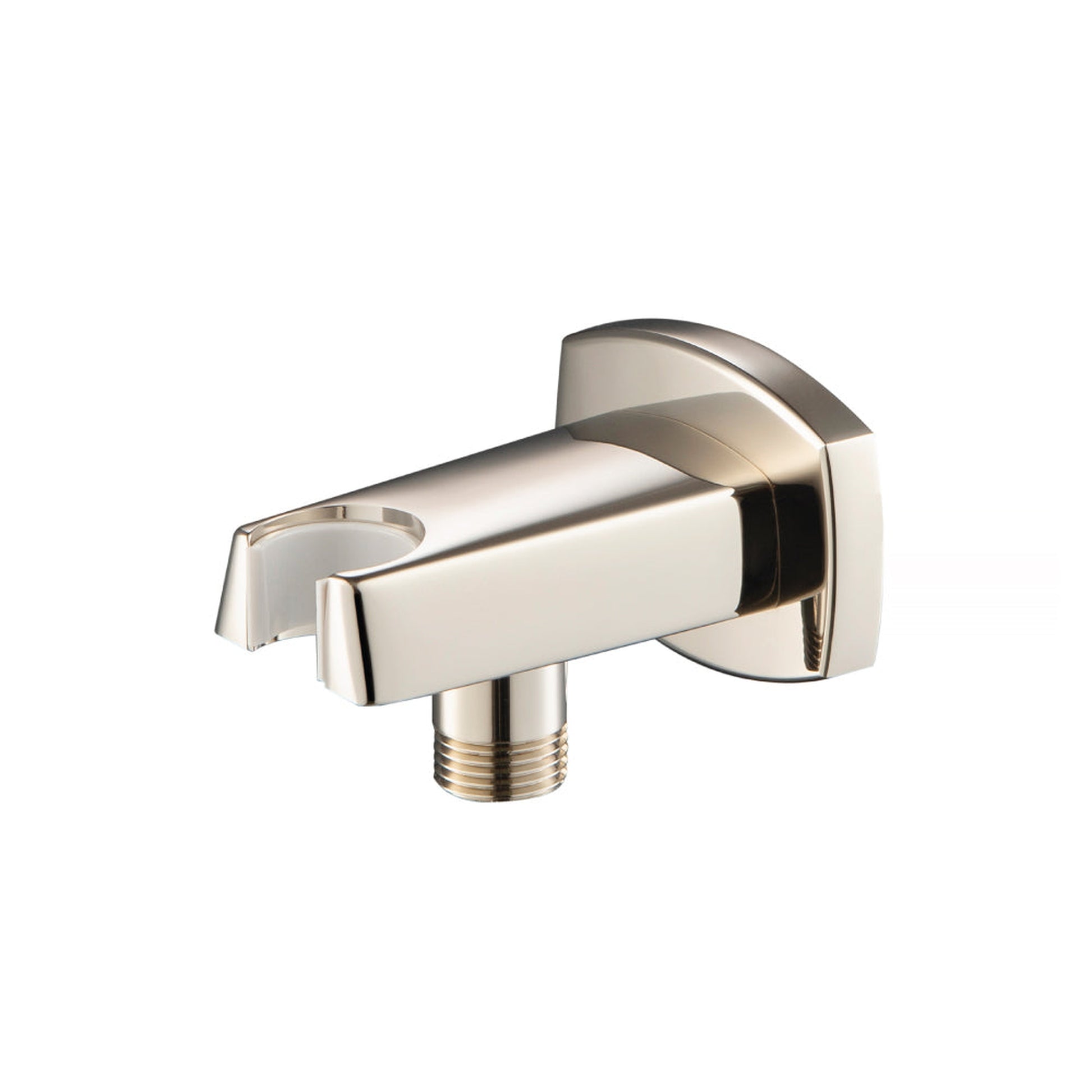 Flusso Faucets Serie 240 Wall Elbow With Combo Holder in Polished Nickel