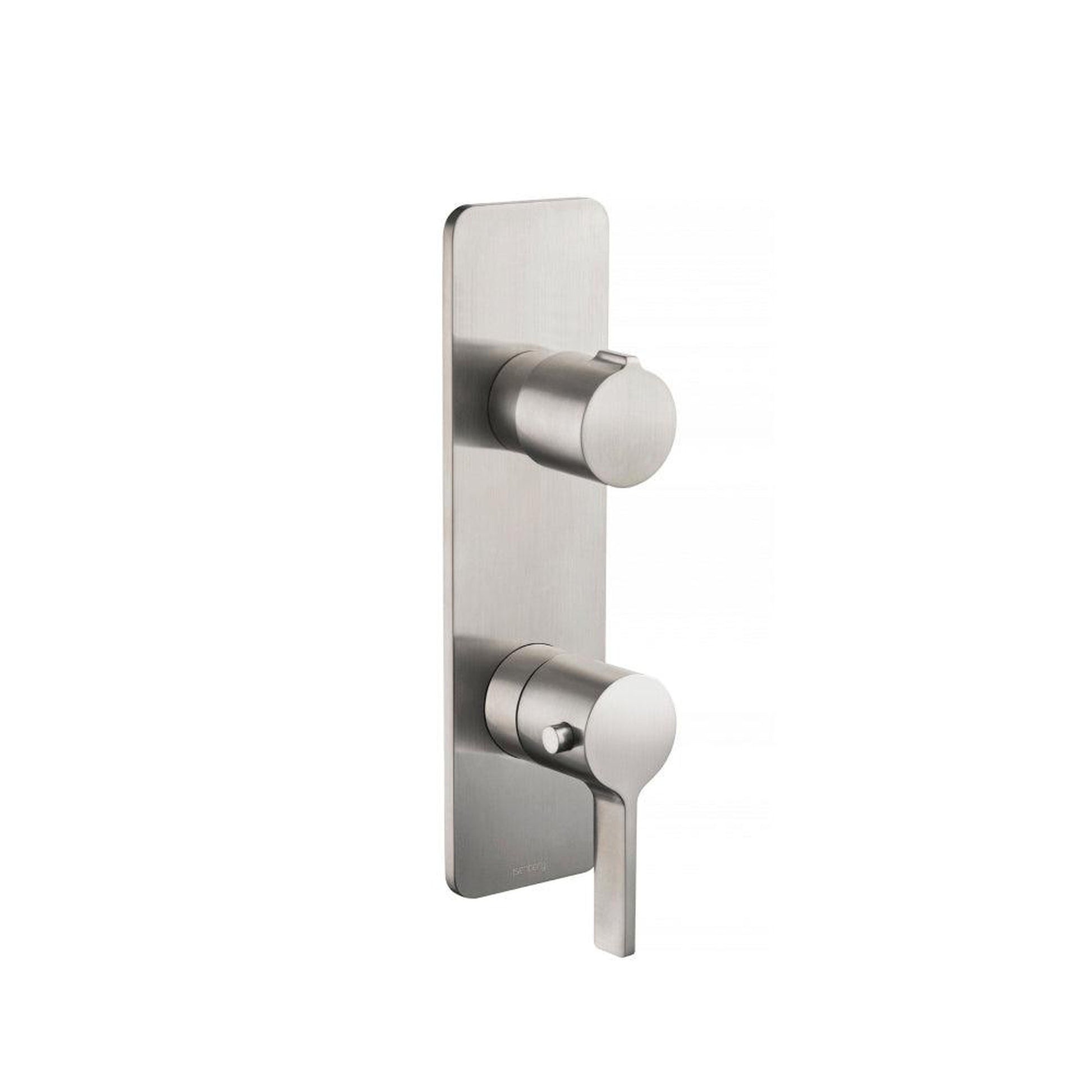 Flusso Faucets Serie 260 3/4" Single Output Horizontal Thermostatic Shower Valve and Trim in Brushed Nickel (260.2720BN)