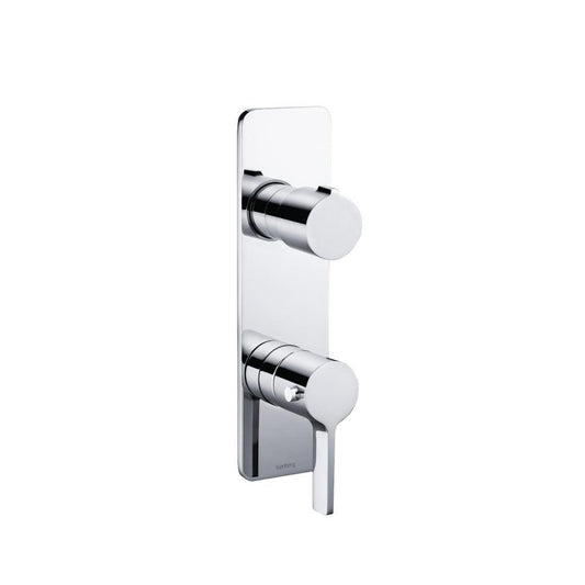 Flusso Faucets Serie 260 3/4" Single Output Horizontal Thermostatic Shower Valve and Trim in Chrome (260.2720CP)