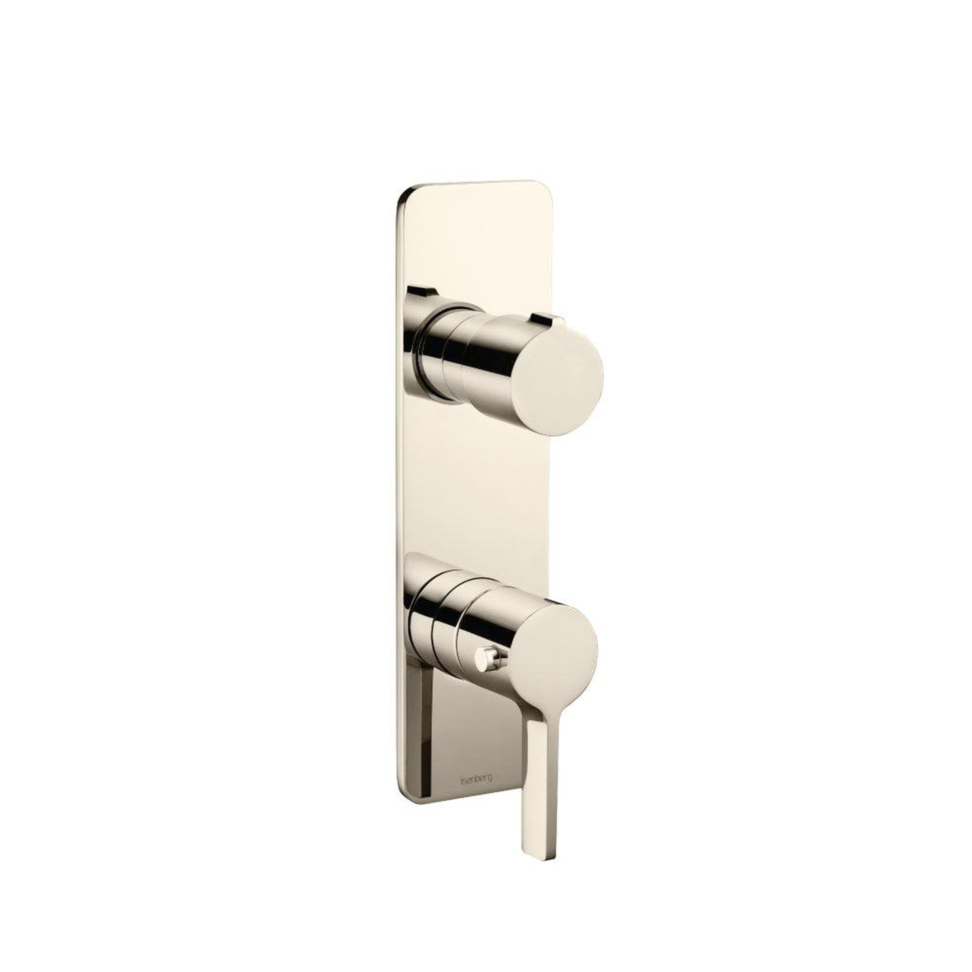 Flusso Faucets Serie 260 3/4" Single Output Horizontal Thermostatic Shower Valve and Trim in Polished Nickel (260.2720PN)