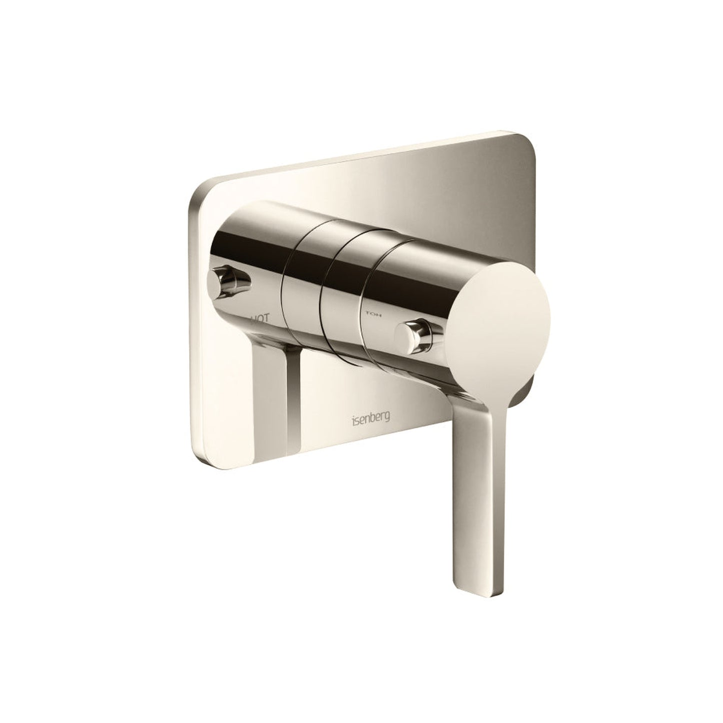 Flusso Faucets Serie 260 3/4" Single Output Thermostatic Valve With Trim in Polished Nickel