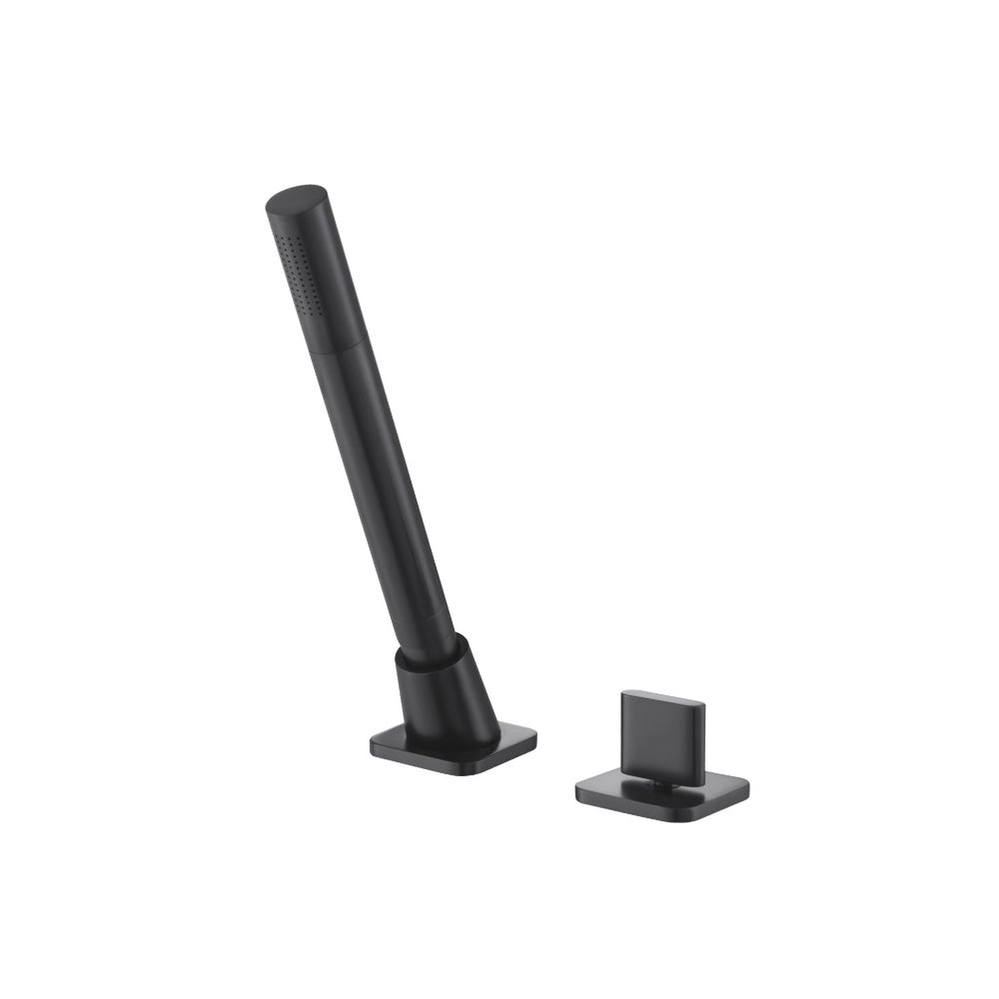 Flusso Faucets Serie 260 Deck Diverter With Holder and Hose in Matte Black