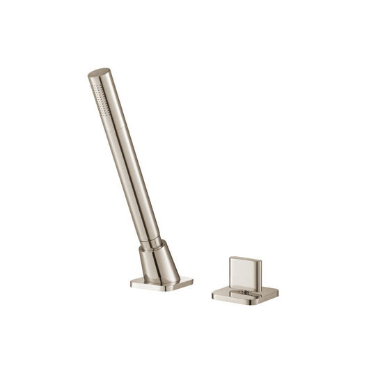 Flusso Faucets Serie 260 Deck Diverter With Holder and Hose in Polished Nickel