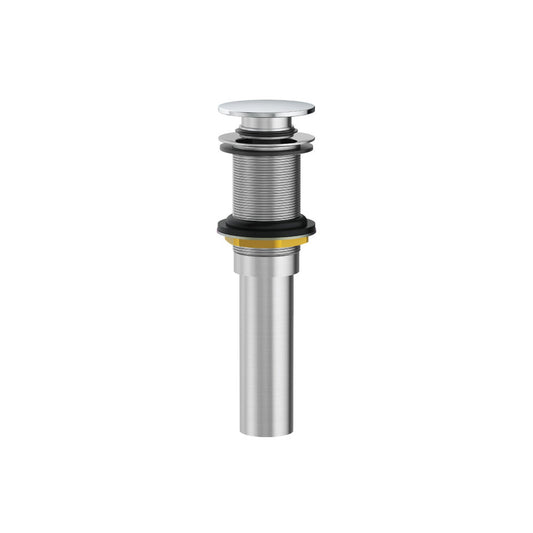 Flusso Faucets Universal Fixtures 1-1/4" Satin Brass PVD Pop-up Drain Assembly Without Overflow
