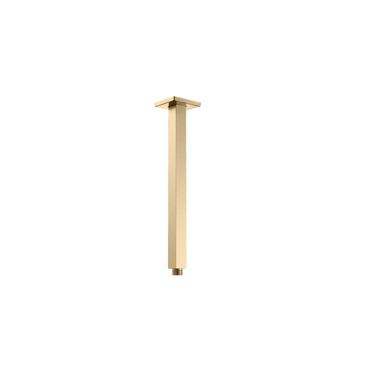 Flusso Faucets Universal Fixtures 12" Brushed Bronze PVD Ceiling Mount Shower Arm