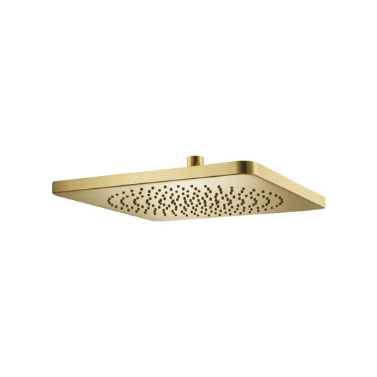Flusso Faucets Universal Fixtures 12" Solid Brass Showerhead / Rainhead in Satin Brass