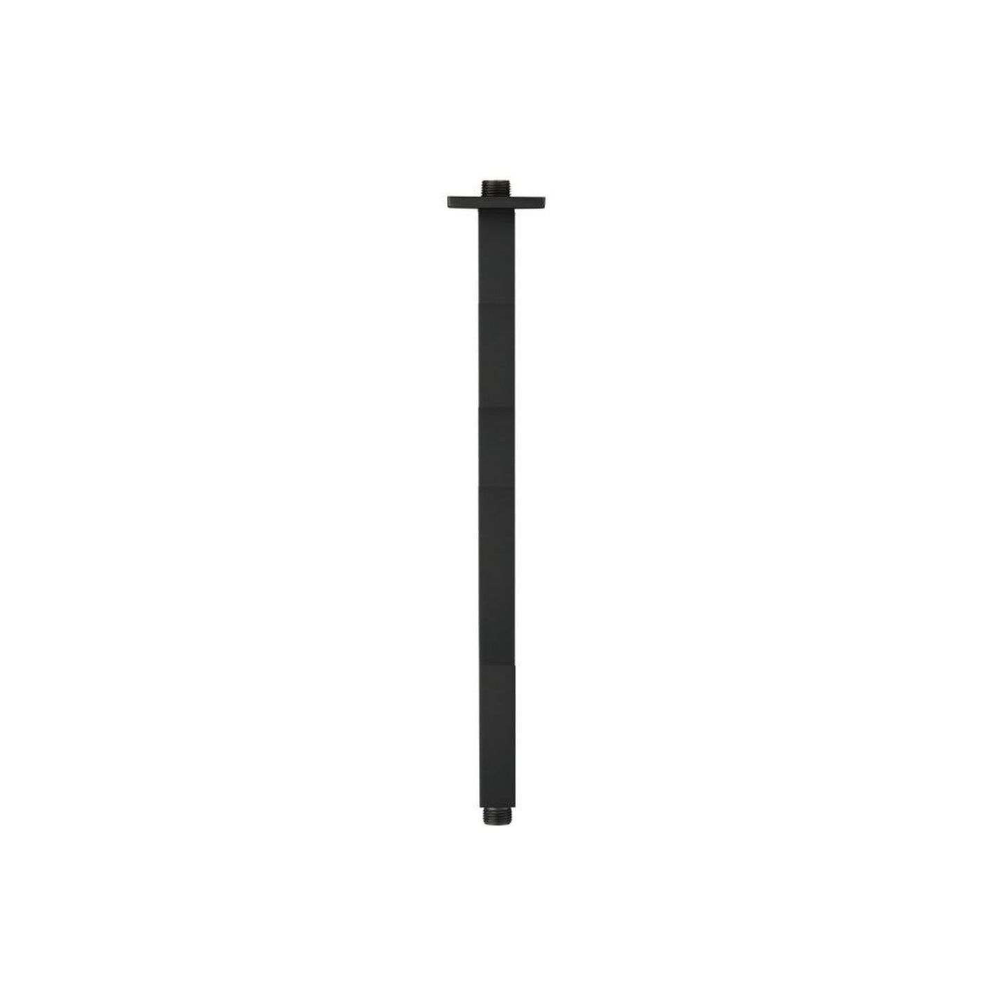 Flusso Faucets Universal Fixtures 16" Ceiling Mount Shower Arm in Matte Black (160.16CSAMB)