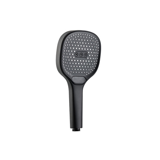 Flusso Faucets Universal Fixtures 3-Function 120MM ABS Hand Held Shower Head in Matte Black