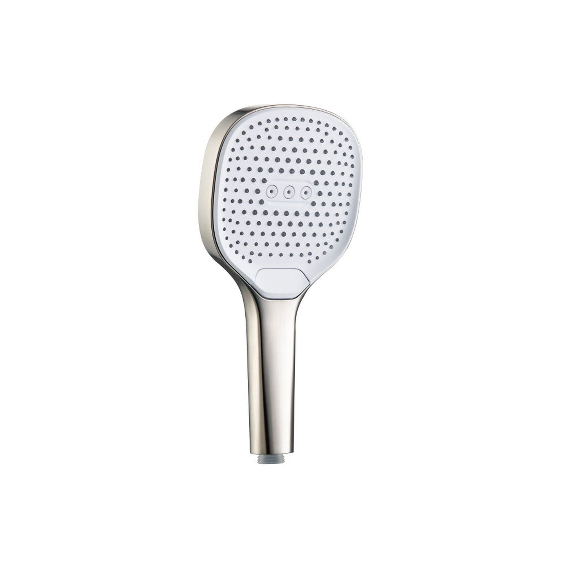 Flusso Faucets Universal Fixtures 3-Function 120MM ABS Hand Held Shower Head in Polished Nickel