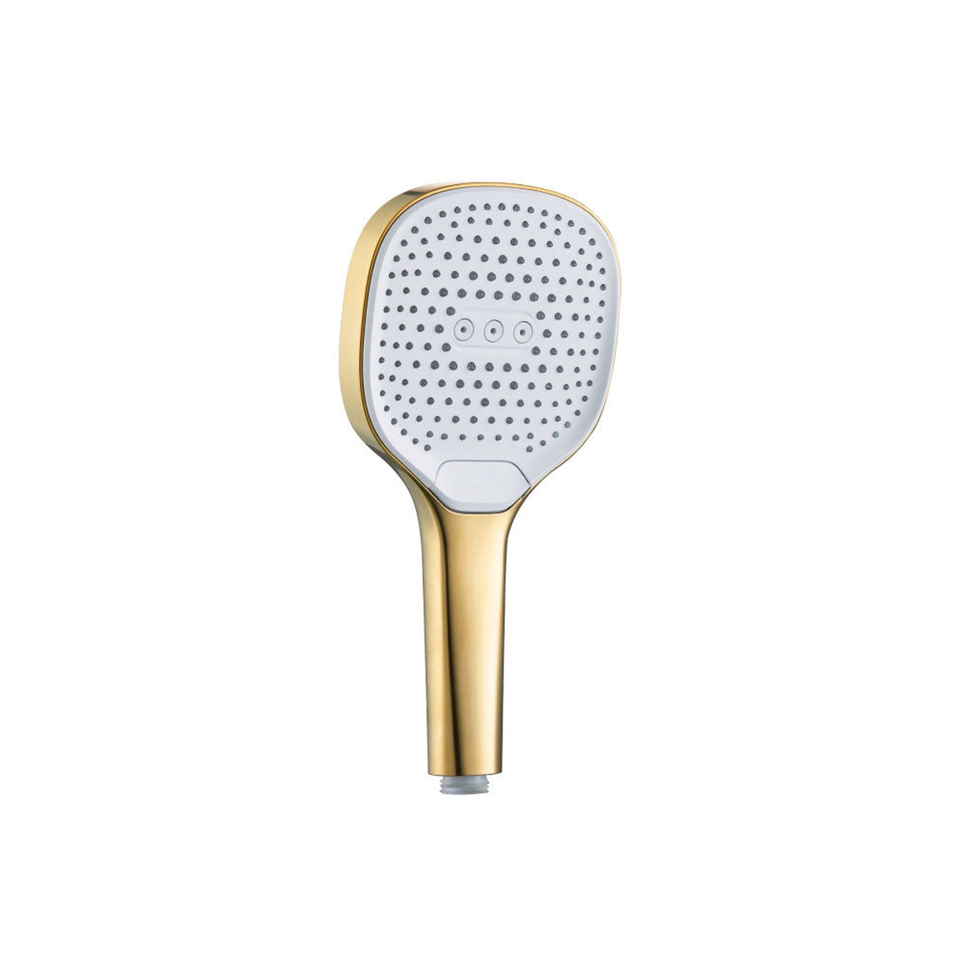 Flusso Faucets Universal Fixtures 3-Function 120MM ABS Hand Held Shower Head in Satin Brass