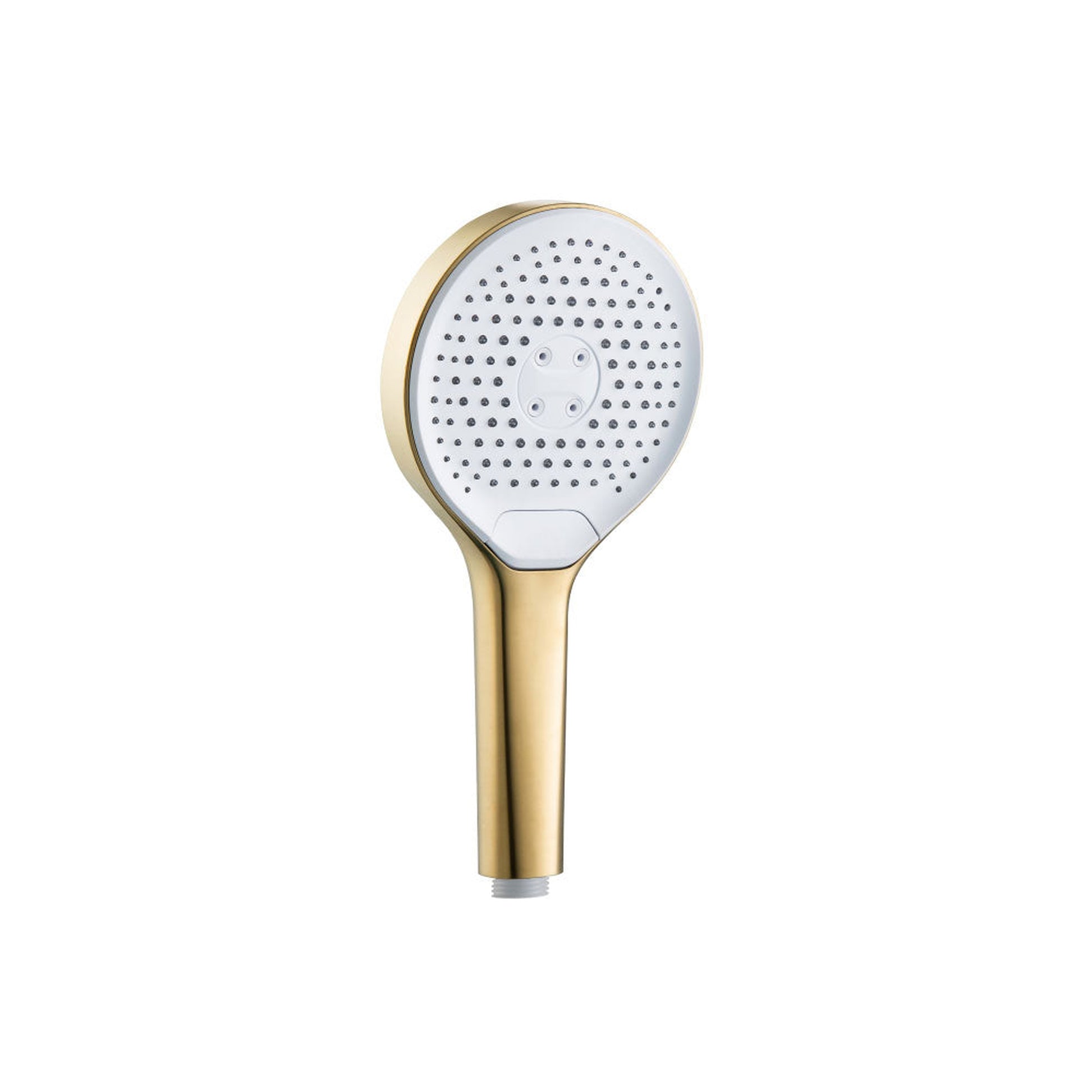 Flusso Faucets Universal Fixtures 3-Function 125MM ABS Hand Held Shower Head in Satin Brass