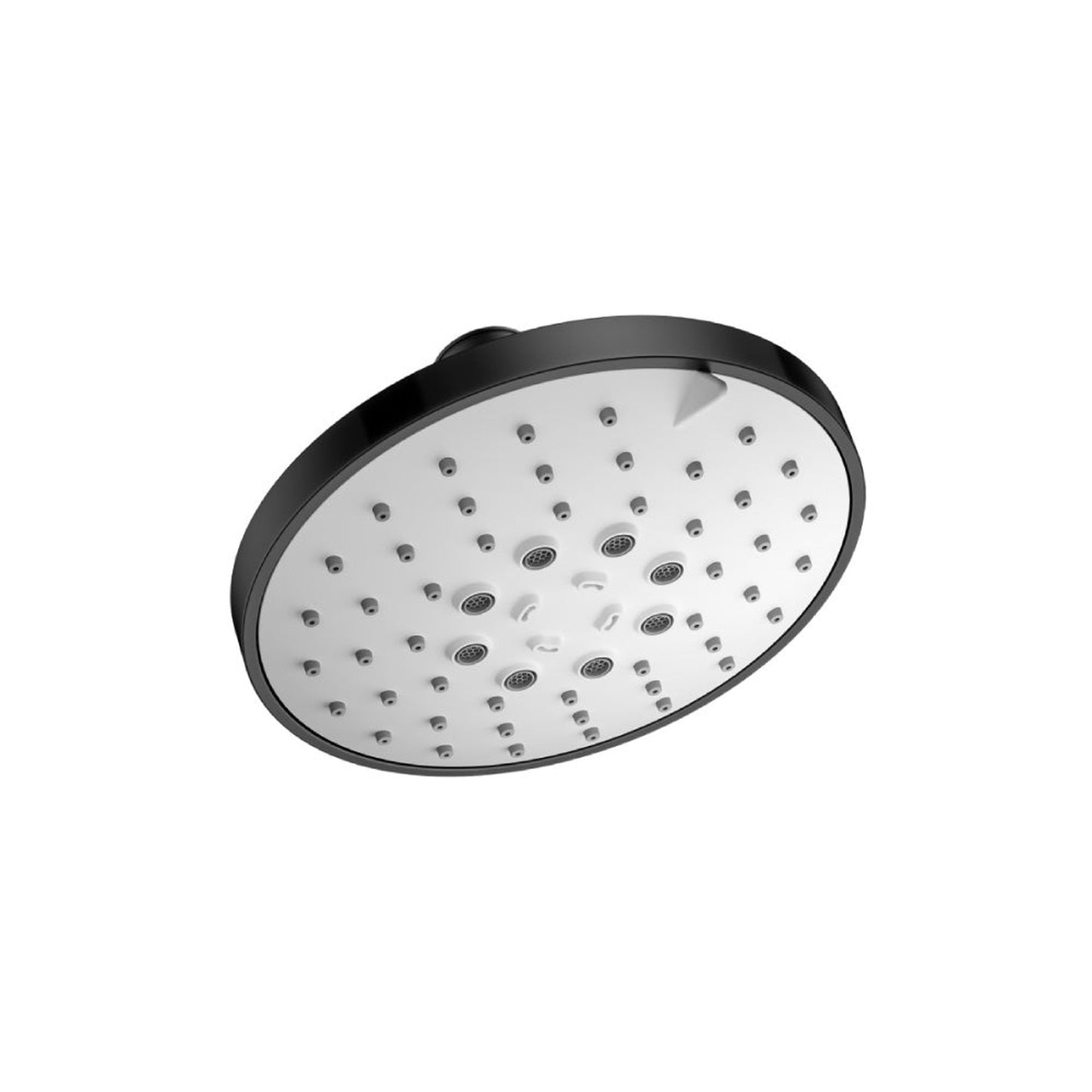 Flusso Faucets Universal Fixtures 3-Function ABS Showerhead in Matte Black