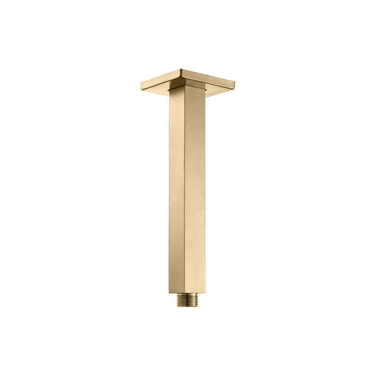 Flusso Faucets Universal Fixtures 6" Brushed Bronze PVD Ceiling Mount Shower Arm