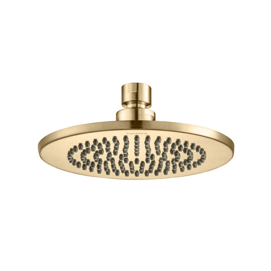Flusso Faucets Universal Fixtures 6" Brushed Bronze PVD Solid Brass Showerhead / Rainhead