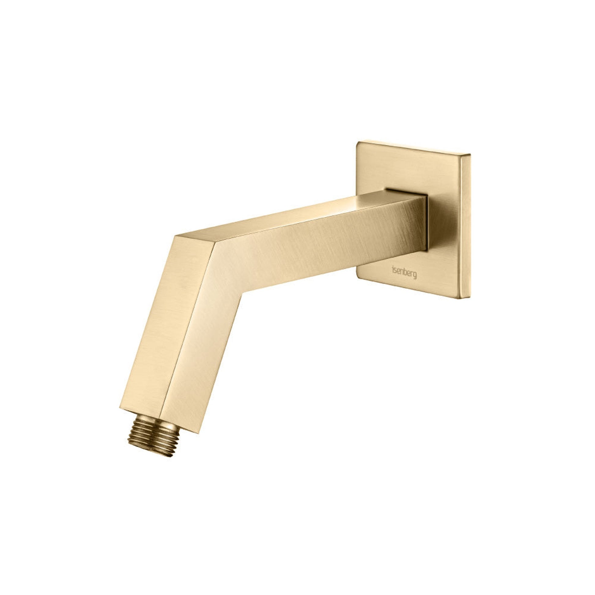 Flusso Faucets Universal Fixtures 7" Brushed Bronze PVD Square Shower Arm With Flange With Flange