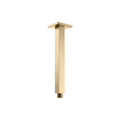 Flusso Faucets Universal Fixtures 8" Brushed Bronze PVD Ceiling Mount Shower Arm