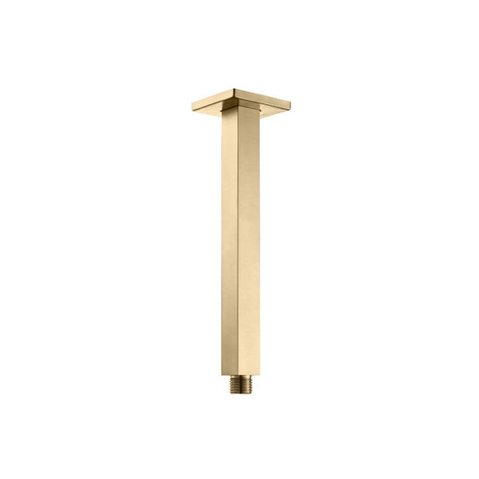 Flusso Faucets Universal Fixtures 8" Brushed Bronze PVD Ceiling Mount Shower Arm