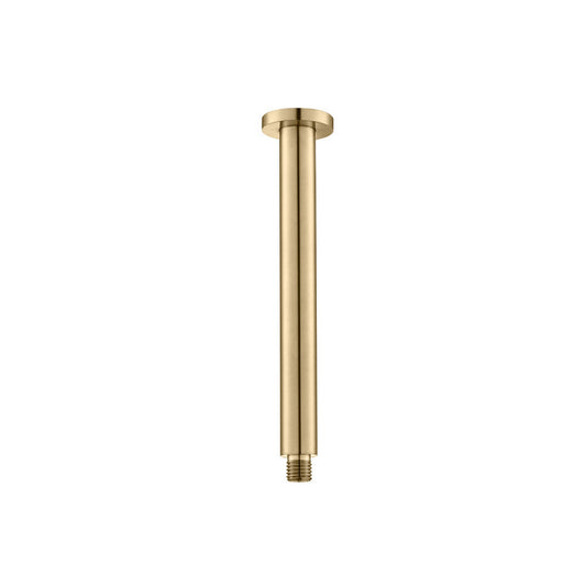 Flusso Faucets Universal Fixtures 8" Brushed Bronze PVD Ceiling Mount Shower Arm