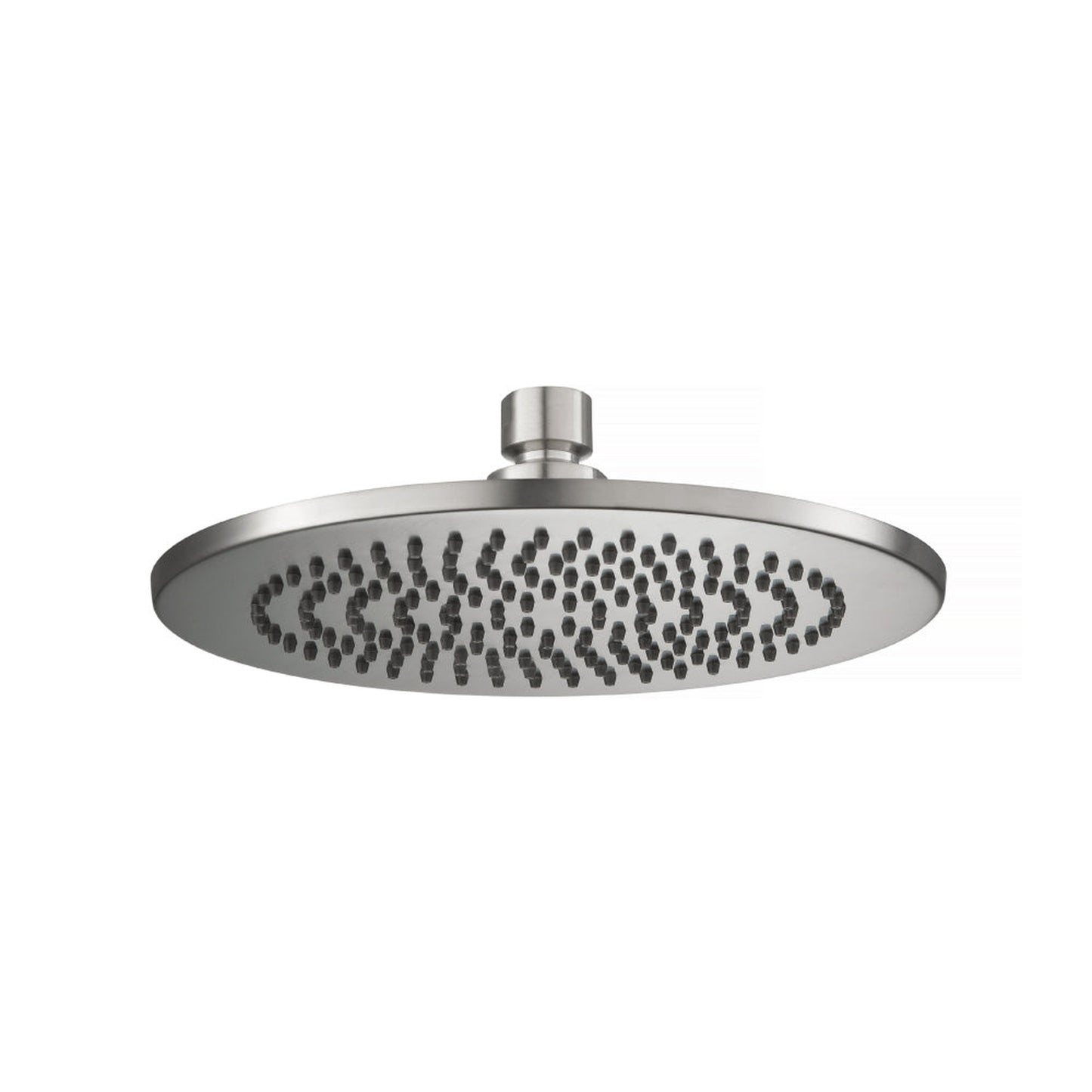 Flusso Faucets Universal Fixtures 8" Round Solid Brass Showerhead / Rainhead in Brushed Nickel