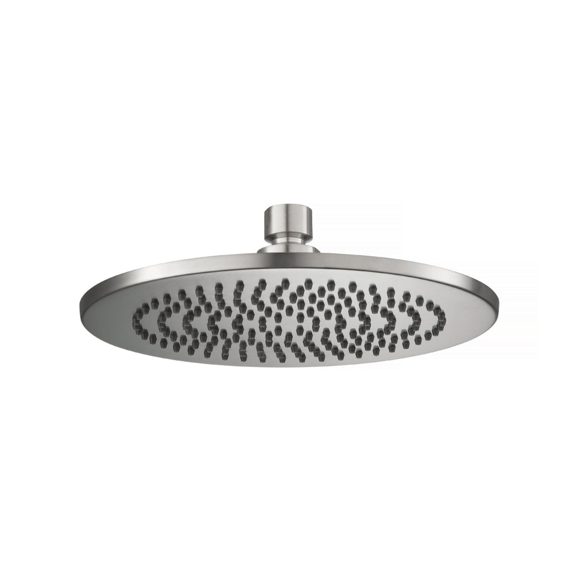 Flusso Faucets Universal Fixtures 8" Round Solid Brass Showerhead / Rainhead in Brushed Nickel
