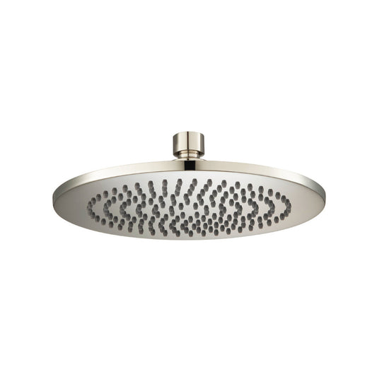 Flusso Faucets Universal Fixtures 8" Round Solid Brass Showerhead / Rainhead in Polished Nickel
