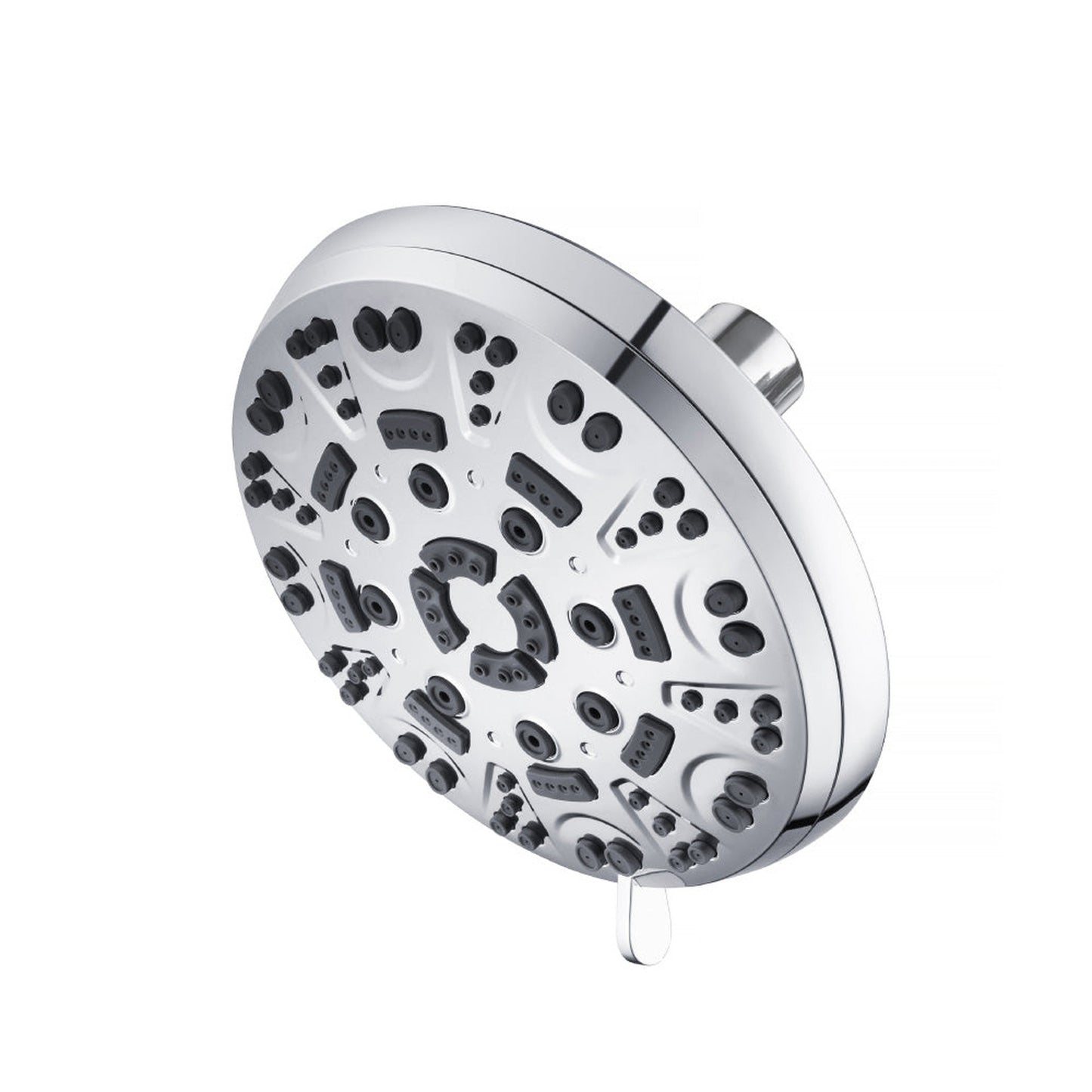 Flusso Faucets Universal Fixtures Chrome 6-Function ABS Shower Head