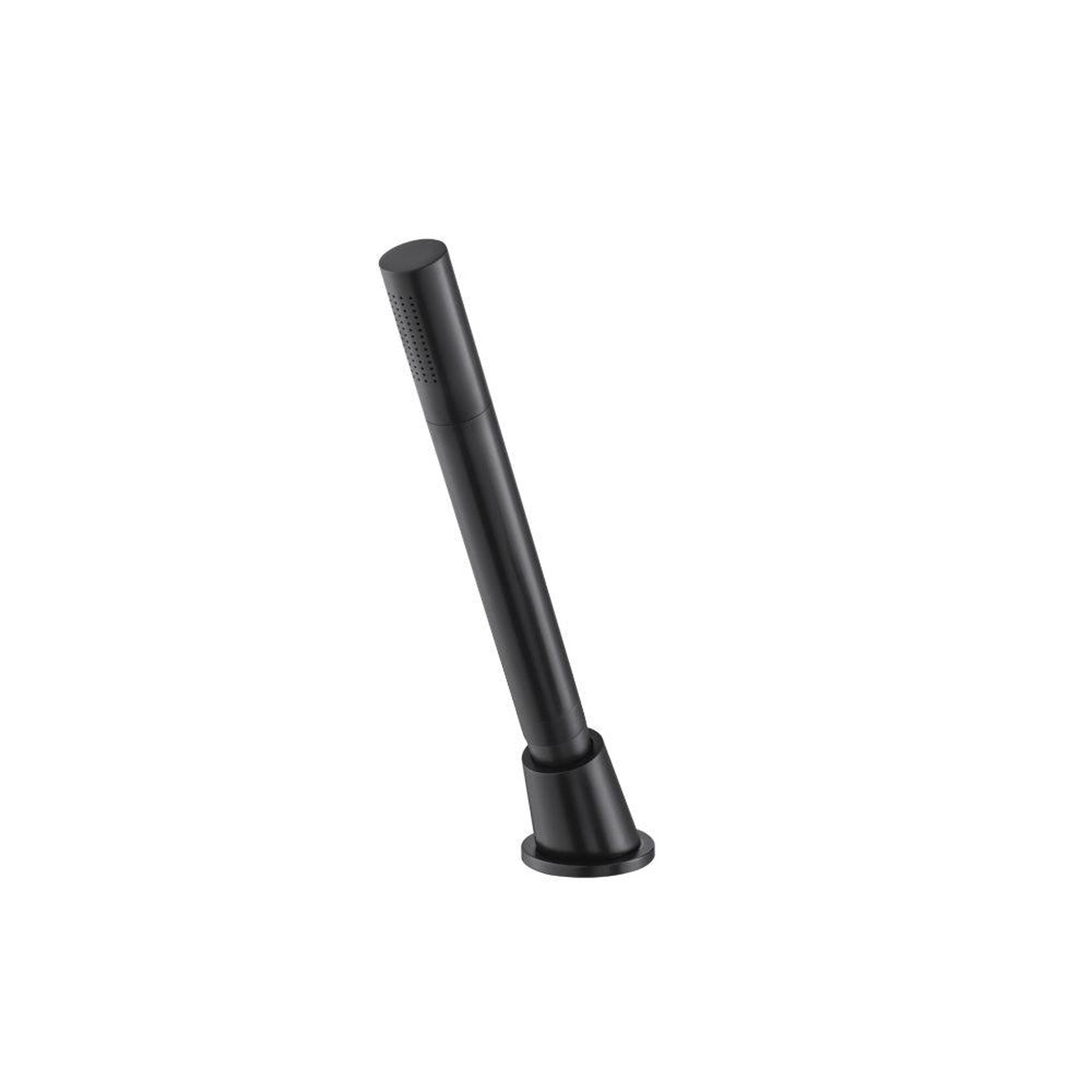 Flusso Faucets Universal Fixtures Deck Mount Hand Held Holder With Hose in Matte Black (HS1270MB)
