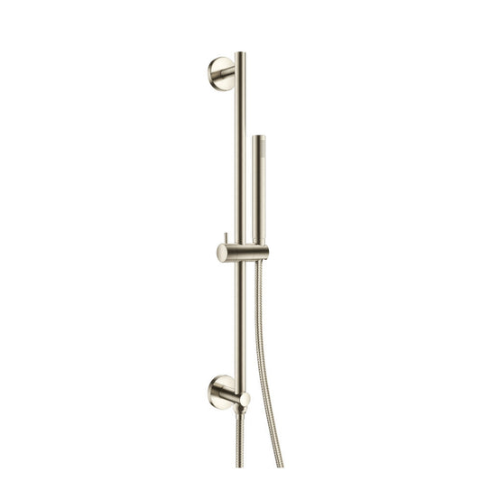 Flusso Faucets Universal Fixtures Hand Shower Set With Slide Bar, Integrated Elbow and Hose in Brushed Nickel (SHS.2014BN)