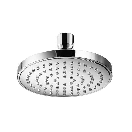 Flusso Faucets Universal Fixtures Single Function ABS Showerhead in Brushed Nickel